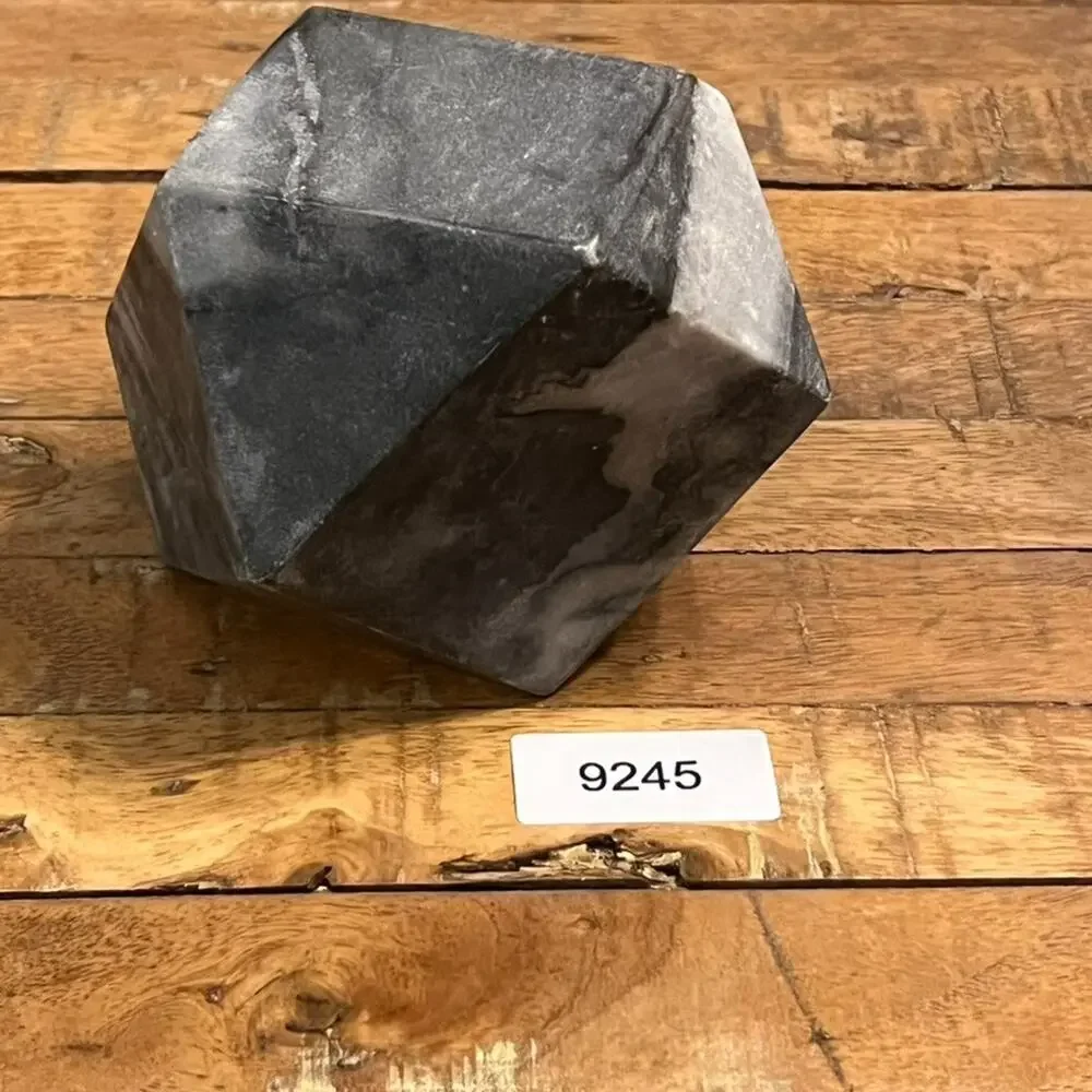 Vintage Marble Diamond Cut Natural Stone Minimalist Desk Decor Paperweight